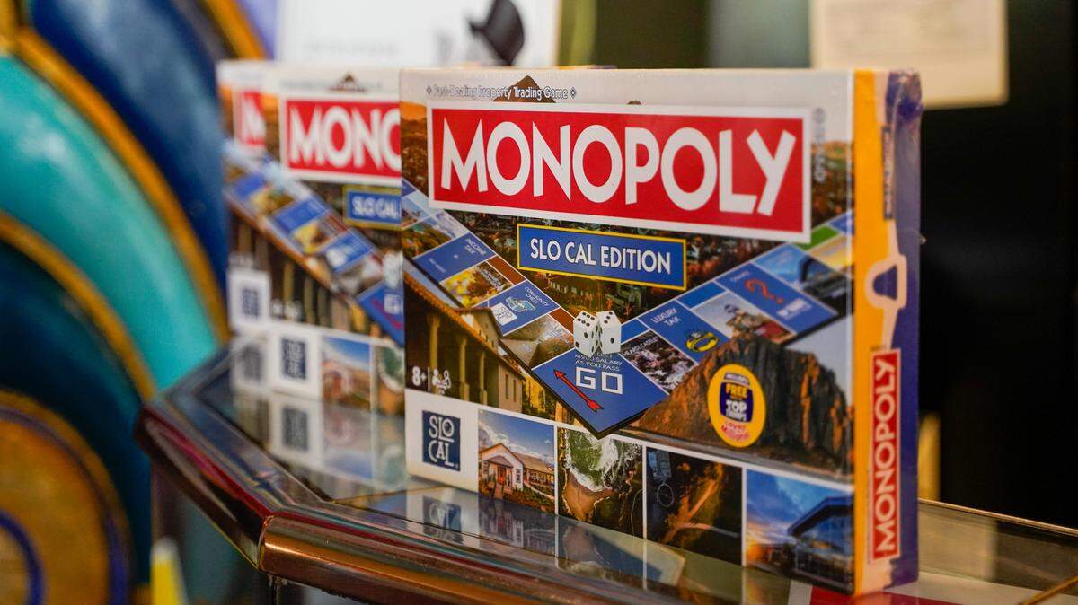 Mr. Monopoly and representatives of Monopoly localizer Top Trumps paid a visit to the Fremont Theater to debut a San Luis Obispo County-themed version of the board game Wednesday, Sept. 4, 2024.