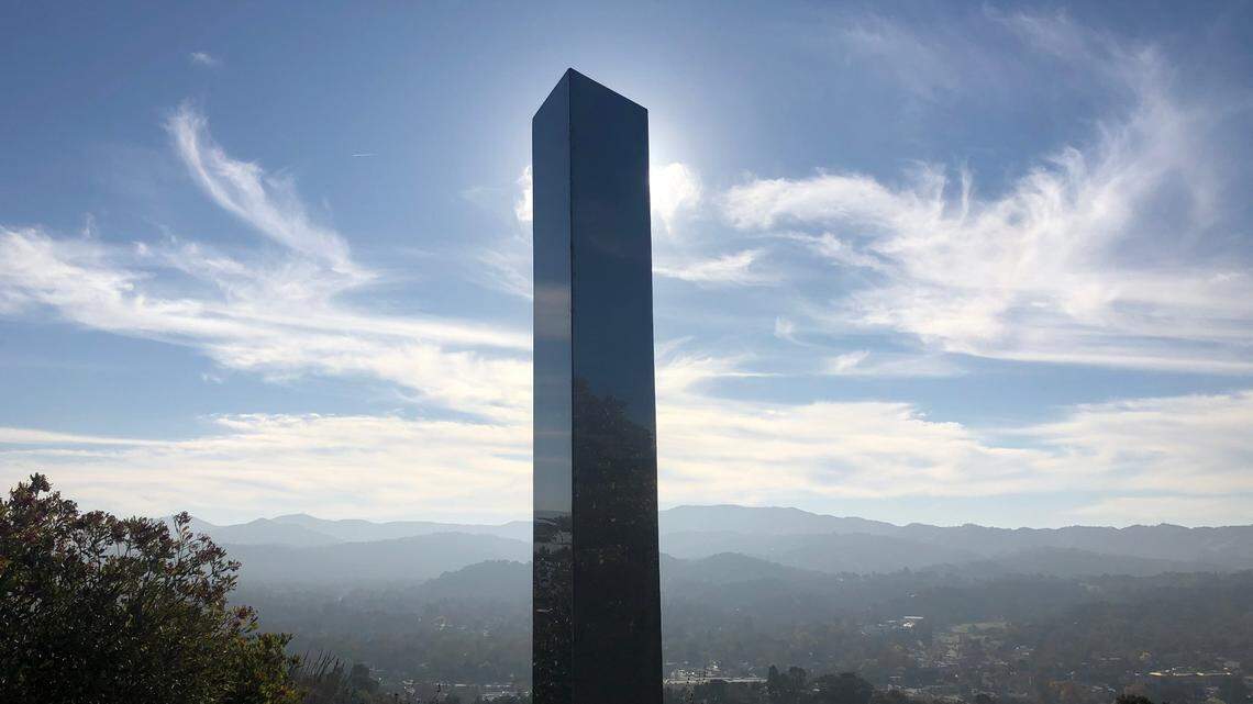 Mysterious monolith pops up in SLO County — the first to appear in California