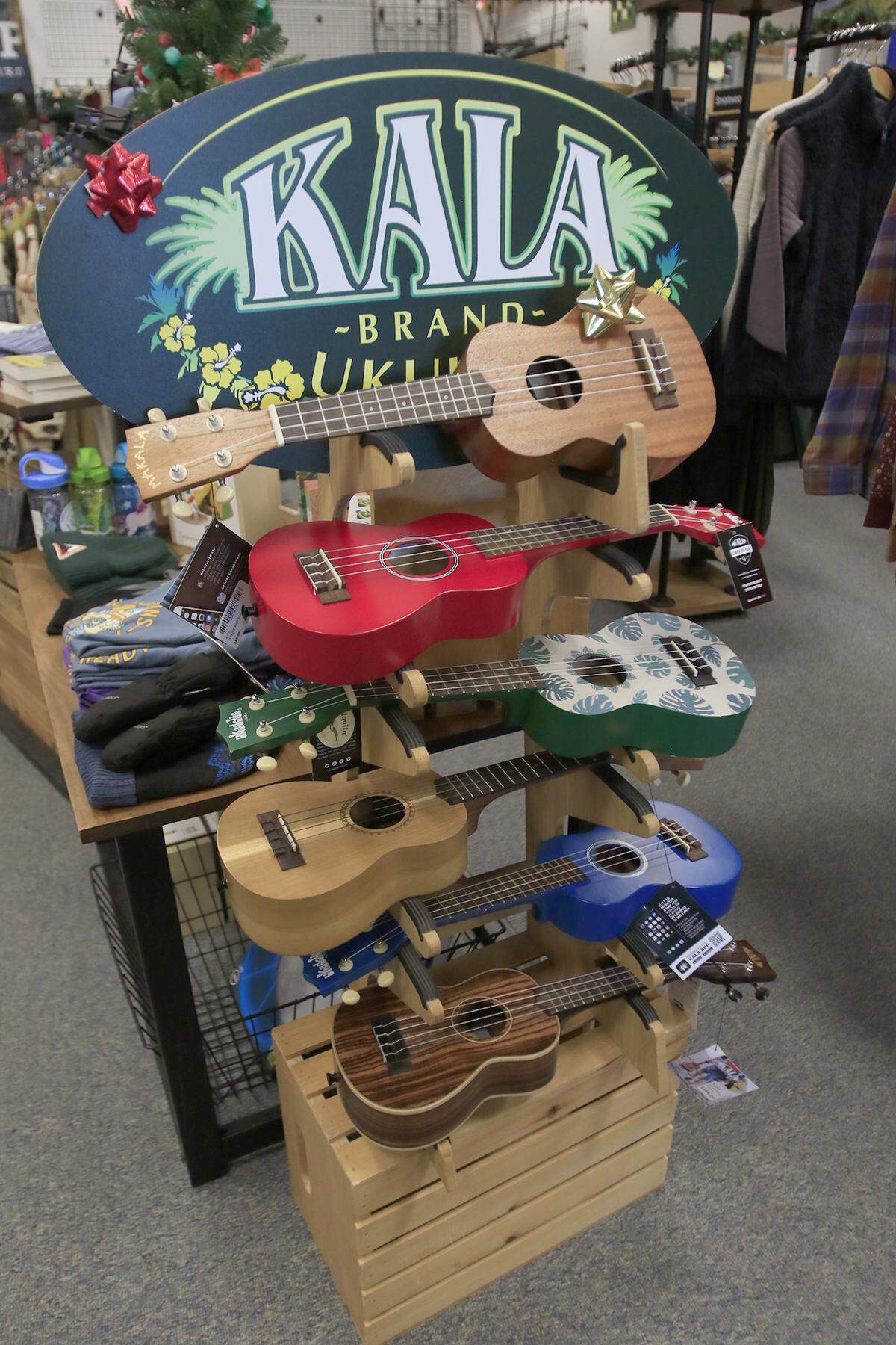 The Mountain Air even sells ukuleles at its San Luis Obispo sporting goods store.