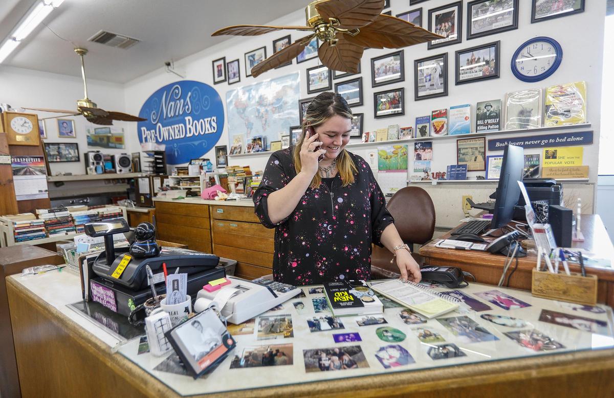 Fowler’s granddaughter Kassi Dee is taking over Nan’s Pre-owned Books from her grandmother, Nan Fowler.
