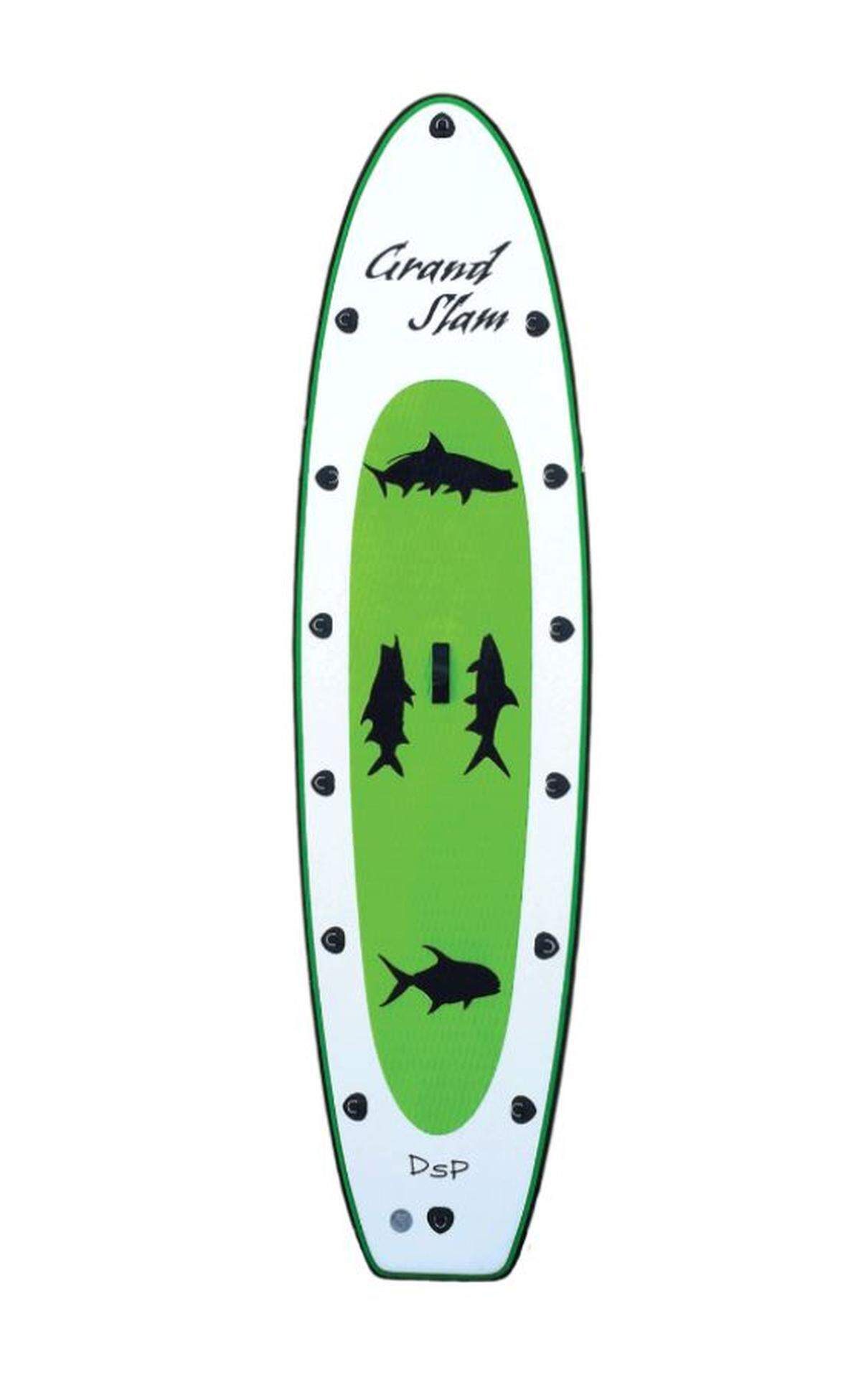 A picture of a Dave Scadden Paddlesports Grand Slam inflatable paddleboard that matches the description of the paddleboard Larsen had.