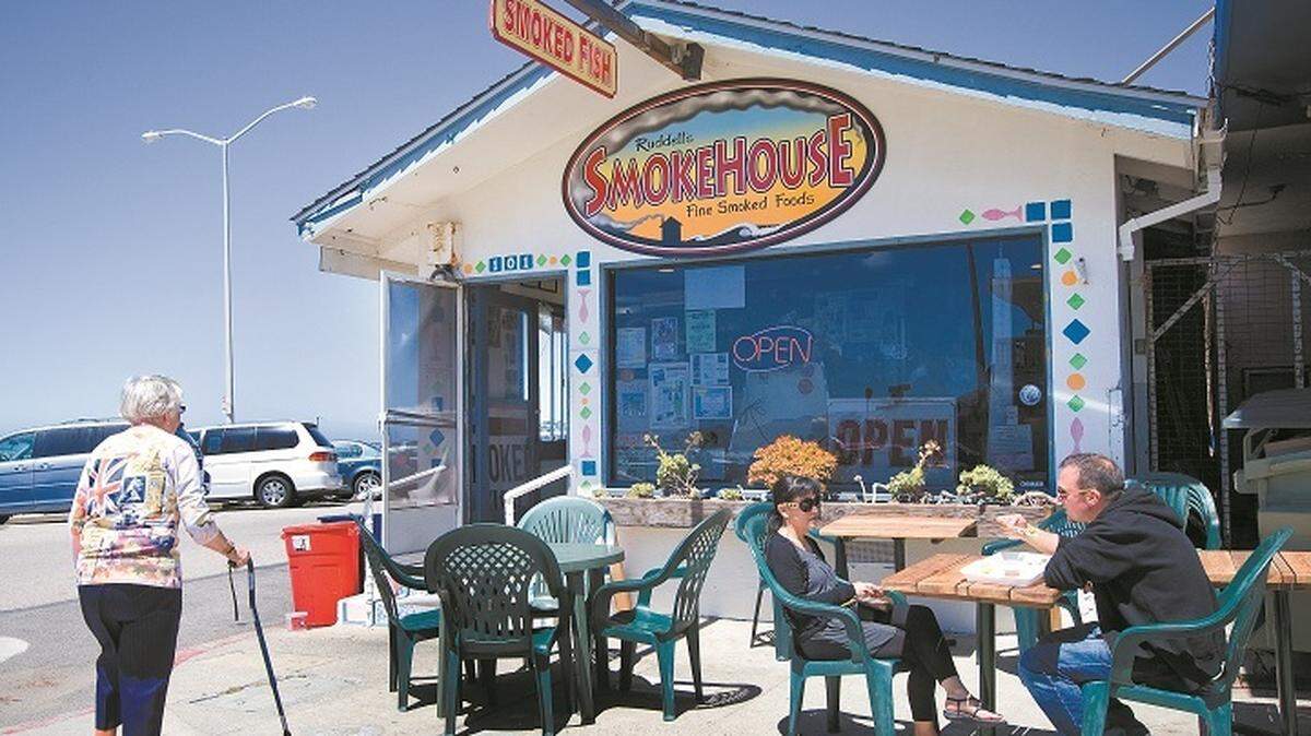 Ruddell’s Smokehouse is at 101 D St. in Cayucos.