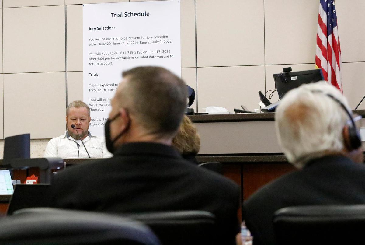 Justin Goodwin takes the stand, Monday Sept. 12, 2022 after Jennifer Hudson continued her testimony from Thursday.The Kiristin Smart murder trial for Paul Flores and his father Ruben Flores was held at the Monterey Superior Court, Salinas, California.