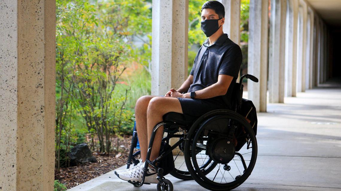 Jake Javier talks about his recovery from total paralysis after an accident in 2016. Javier is now advocating for the passage of Proposition 14 this November, which would allocate $5.5 billion to California stem cell research.