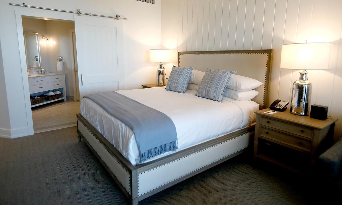A new hotel, Vespera on Ocean, has opened in downtown Pismo Beach. A view of their spacious rooms.