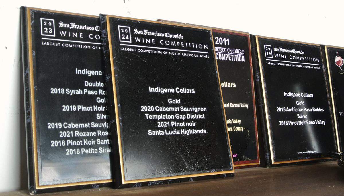 Indigené Cellars in Paso Robles has won many accolades from the prestigious San Francisco Chronicle Wine Competition.