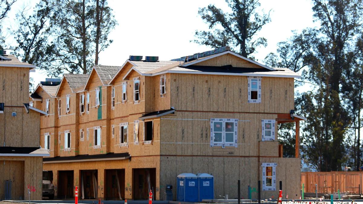 A file photo shows multi-family housing under constuction at San Luis Ranch. A building boomlet is underway in SLO, but home construction still lags behind previous decades.