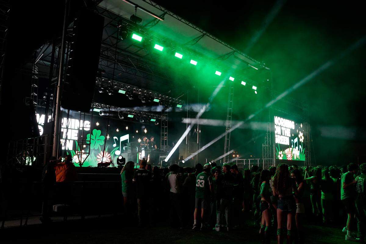 Students began being let into the second annual Morning on the Green music festival around 4:30 a.m. on March 14, 2026. The music festival is an attempt to curb St. Fratty’s Day street partying in the neighborhoods near Cal Poly.