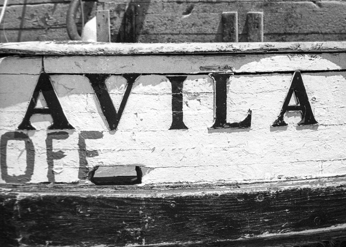 An old boat hull in Avila Beach on June 28, 1976.
