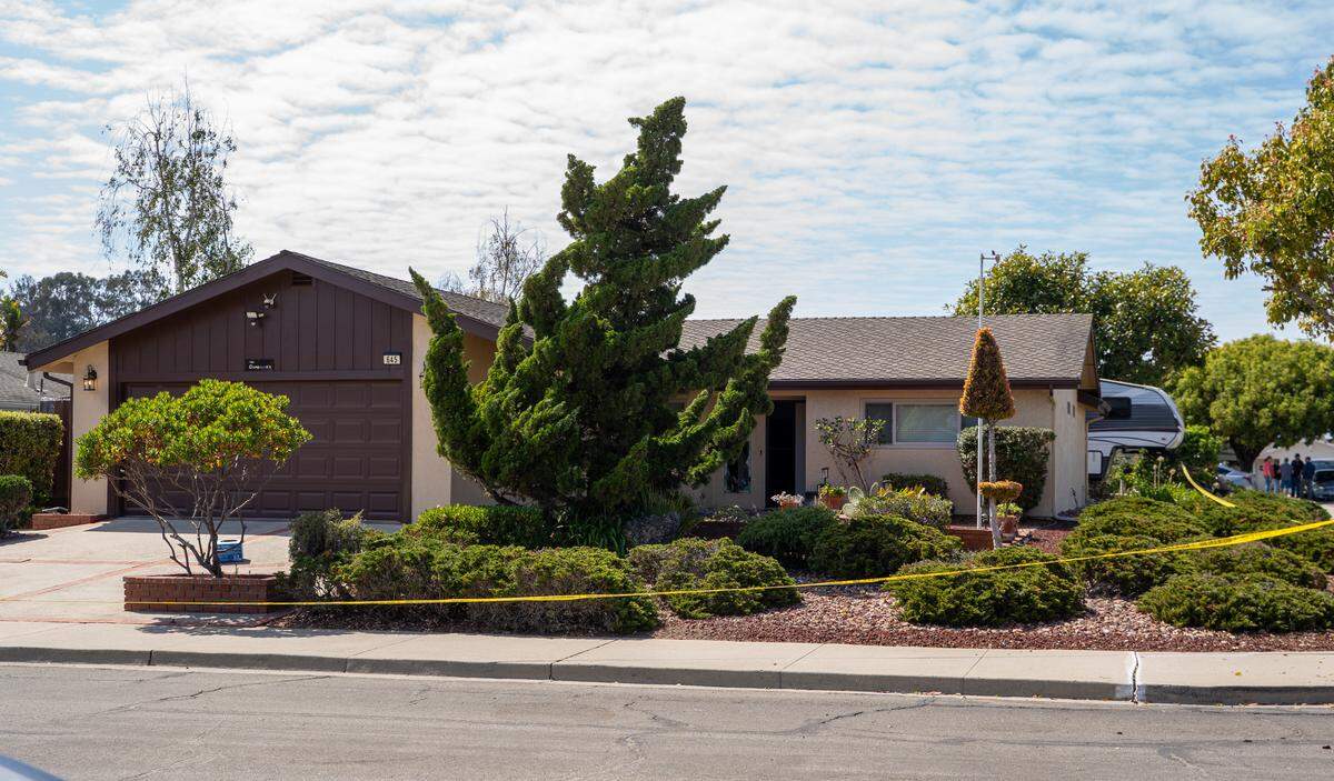 A home on Victoria Way in Arroyo Grande was closed off by police during a homicide investigation on Friday, Sept. 19, 2025.