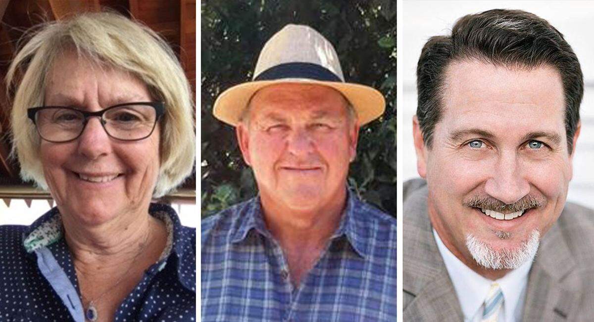 Appointed Avila Beach CSD board members are, from left, Lynn Helenius, Pete Kelley and Ara Najarian.