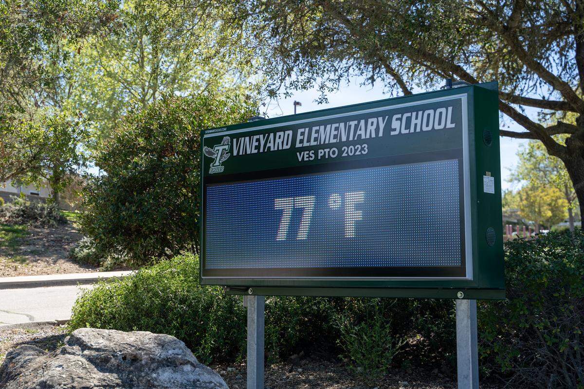 Vineyard Elementary School, pictured here on Tuesday, March 24, 2026.