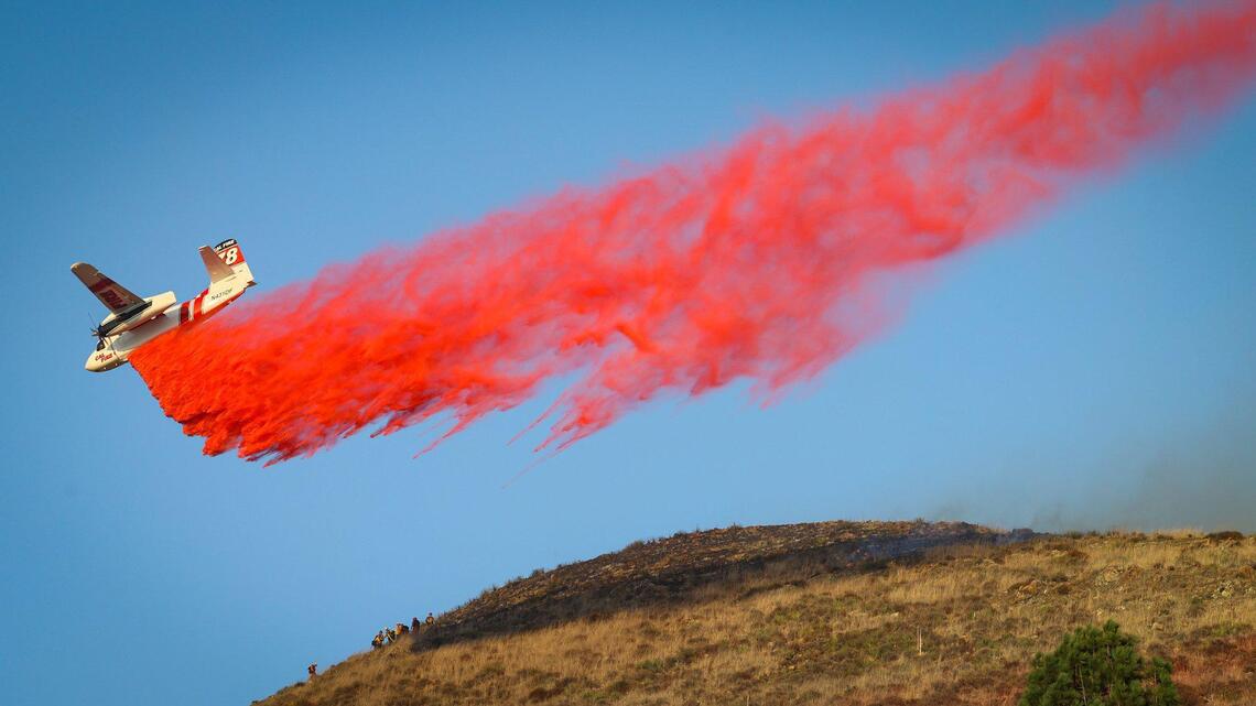 Lizzie Fire nears full containment after 2 days of flames threaten San Luis Obispo