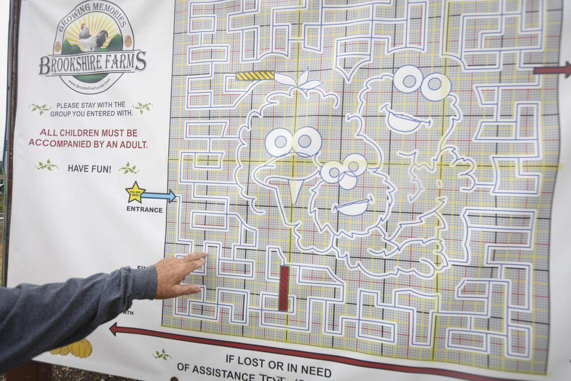 Brookshire Farms features a 4.5-acre “Sesame Street”-themed corn maze on Los Osos Valley Road between Los Osos and San Luis Obispo seen here on Oct. 7, 2025.