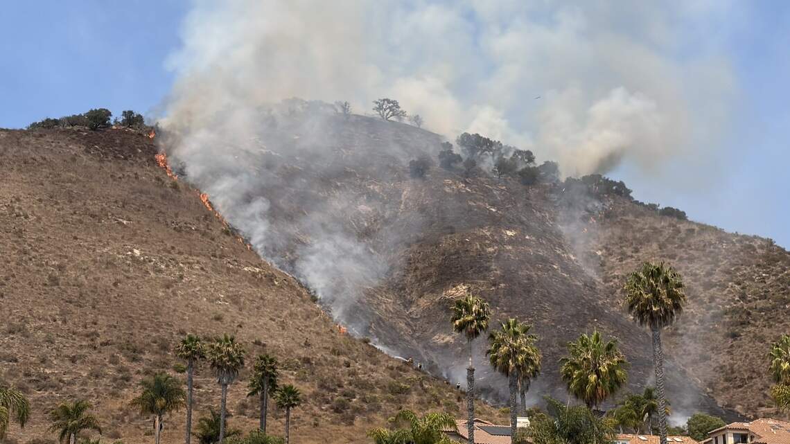 Man arrested on suspicion of arson in fire that burned Pismo Beach hillside