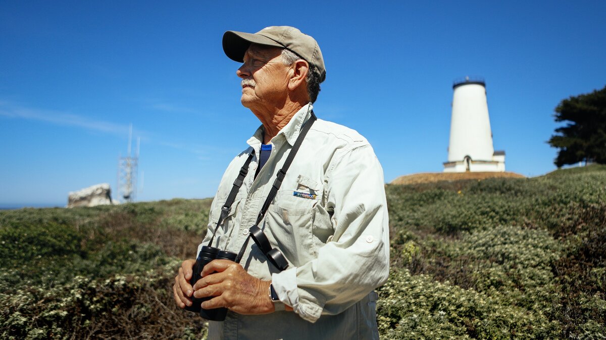 Wayne Perryman puts in his final week of whale-counting shifts at the Piedras Blancas Light Station before he retires after nearly 47 years in the field.