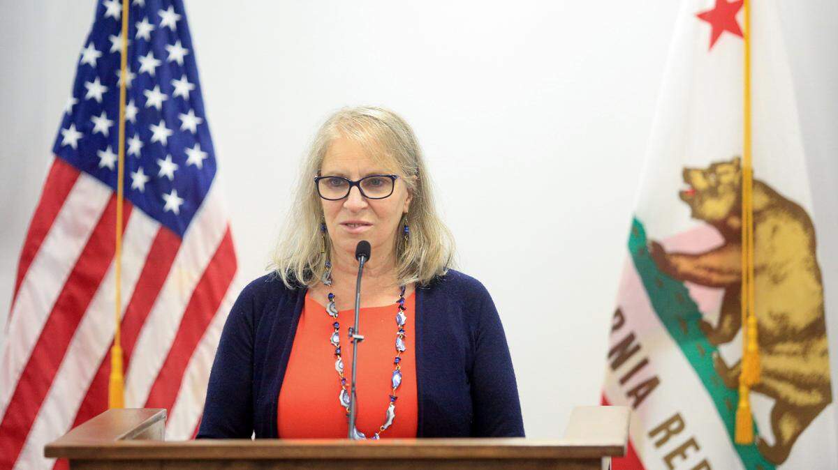 Dr. Penny Borenstein, San Luis Obispo County health officer, talks at the weekly briefing July 8, 2020, about the latest coronavirus information.