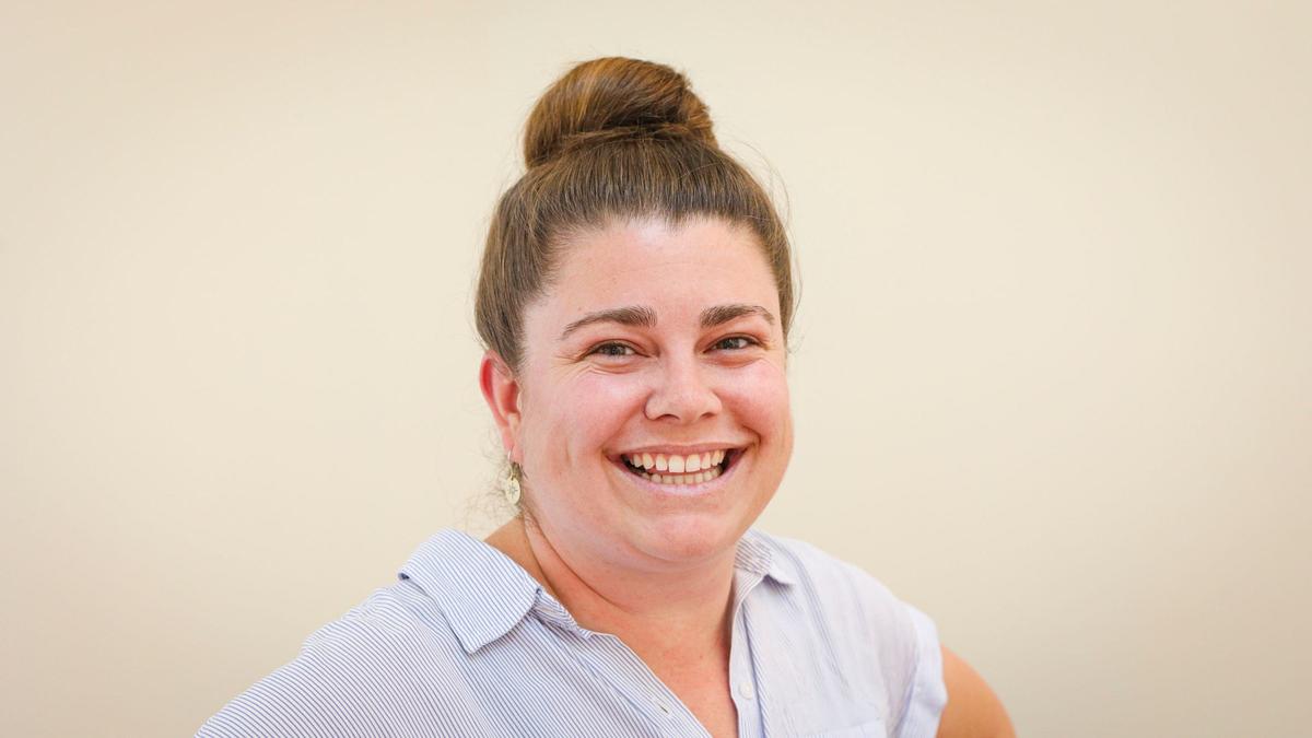 The new 5Cities Homeless Coalition Warming Center in Arroyo Grande is on Grand Avenue. Associate director of the coalition Devon McQuade, seen here June 26, 2024, told The Tribune the location would allow the coalition to more consistently provide people in the community with the relief from the cold and the rain and expand the reach of the organization’s services.
