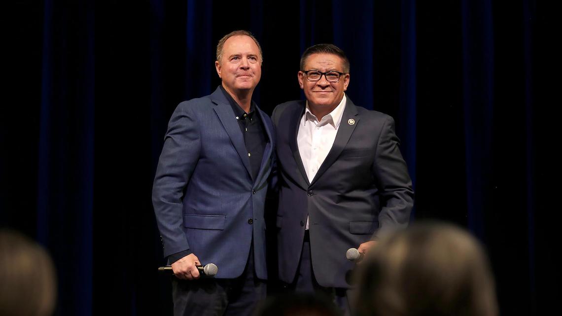 Huge crowd packs SLO town hall to hear from California senator, congressman