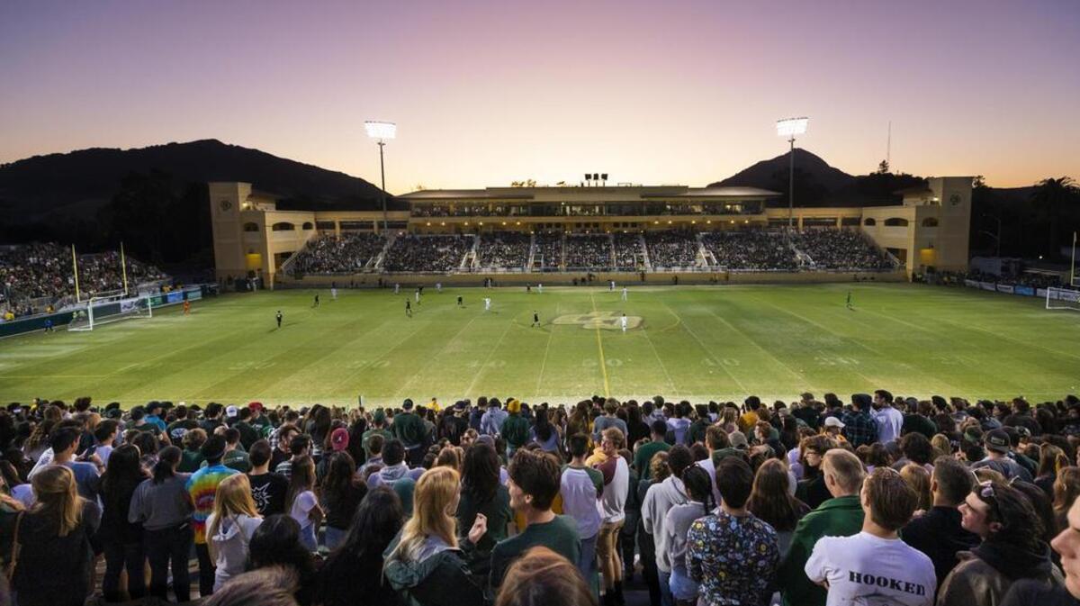 Cal Poly’s stadium has a new name: Mustang Memorial Field Presented by Dignity Health French Hospital Medical Center.