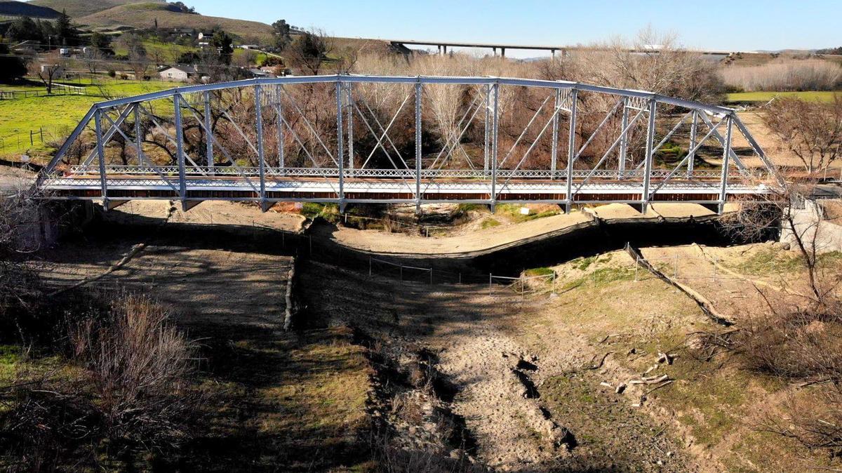 The bridge over the Estrella River was built in 1910 by San Luis Obispo County and was featured in the 1982 movie “The Junkman.” The Whitley Gardens bridge was restored in 2020.