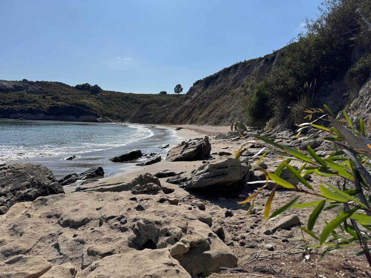 Some beachgoers choose to sunbathe in the nude at Pirate’s Cove. The sandy strand is the only clothing-optional beach in San Luis Obispo County.