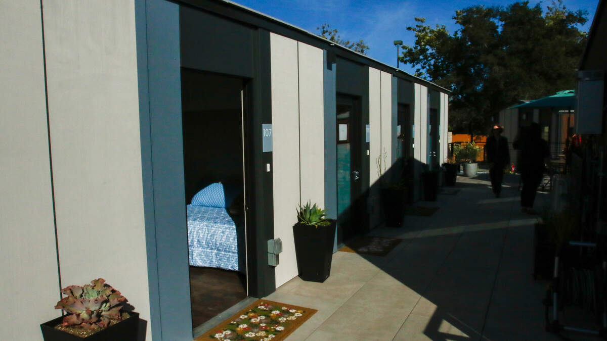 Visitors got an inside look at the Welcome Home Village project on Tuesday, June 9, 2026. The project consists of 40 3D-printed permanent supportive housing units and 14 interim supportive housing units with wraparound supportive services onsite.