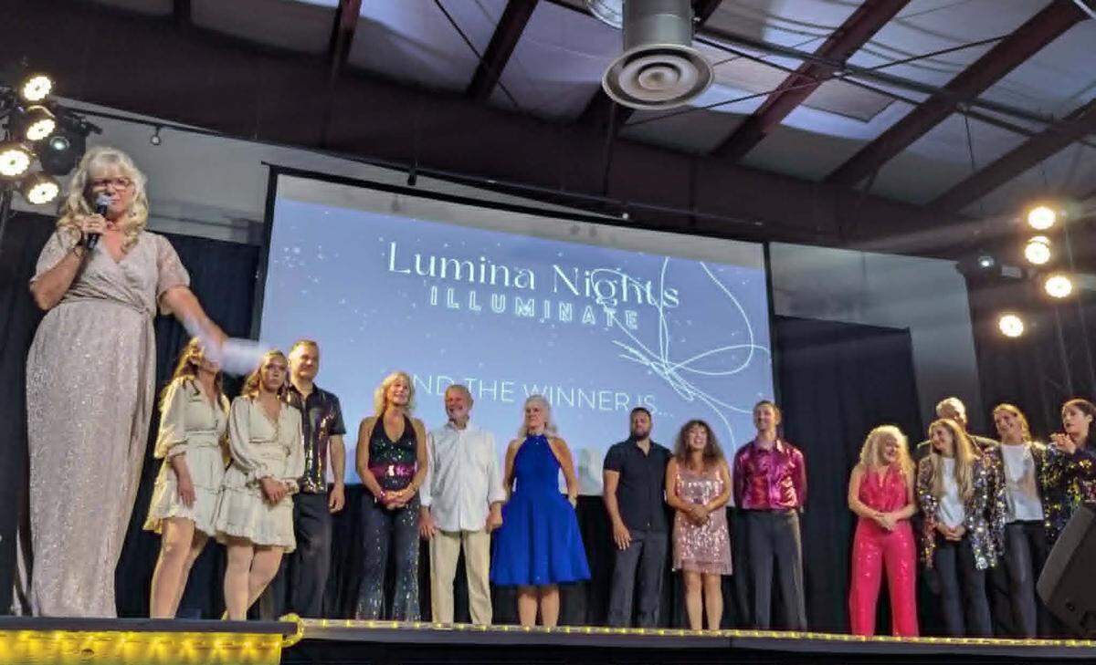 All the performers take the stage at Lumina Alliance’s annual “Lumina Nights: Dancing With Our Stars” fundraiser in Paso Robles on May 1 and 2, 2026. The event raised more than $400,000 to support survivor services across San Luis Obispo County.