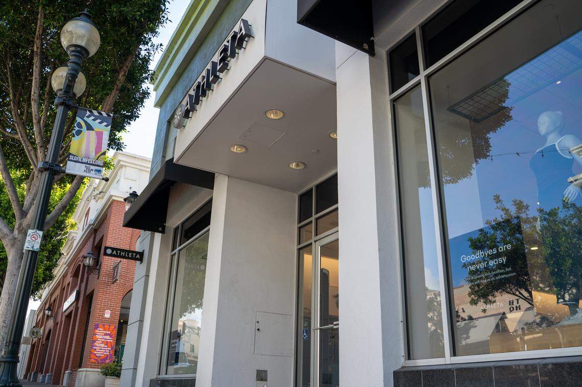 Athleta at 879 Higuera St. in downtown San Luis Obispo is closing.