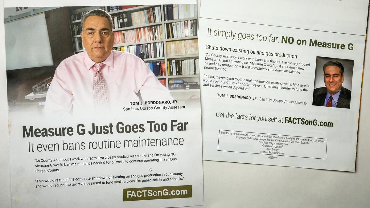 SLO County Tom Bordonaro is a featured player in the No on Measure G campaign. He’s also appearing on television ads.