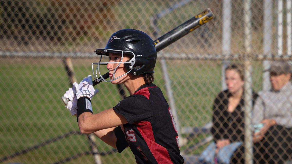 Katherine Barnett with the Nipomo Titans got on base in every at bat against Santa Ynez April 19, 2023.