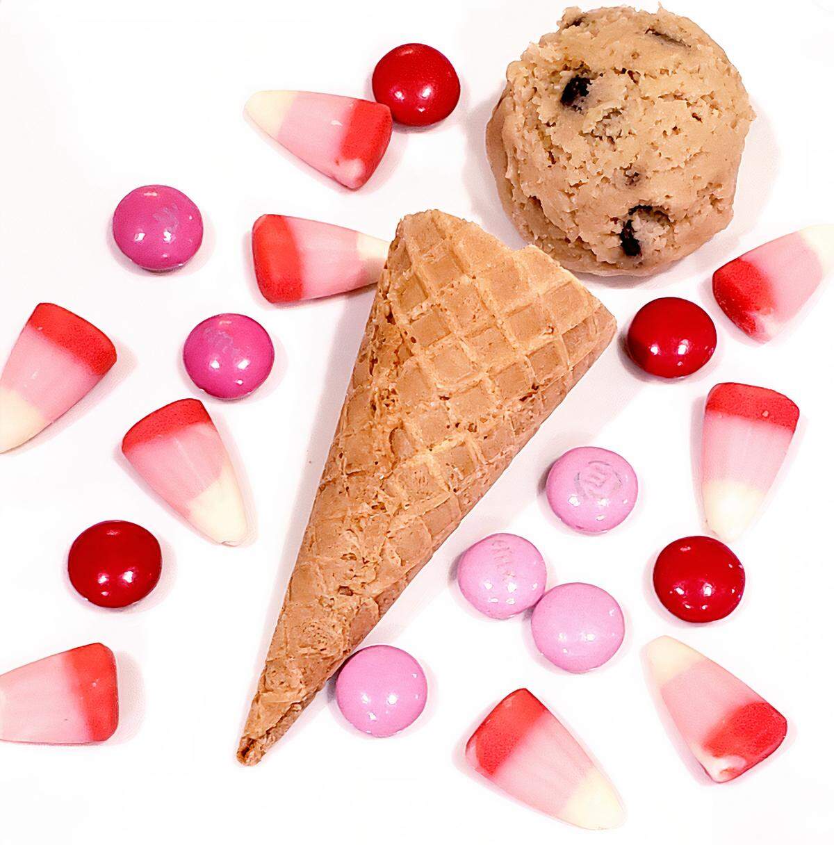 The Dough Connection specializes in edible, safe-to-eat cookie dough. The rotating menu features classic flavors like chocolate chip and birthday cake.