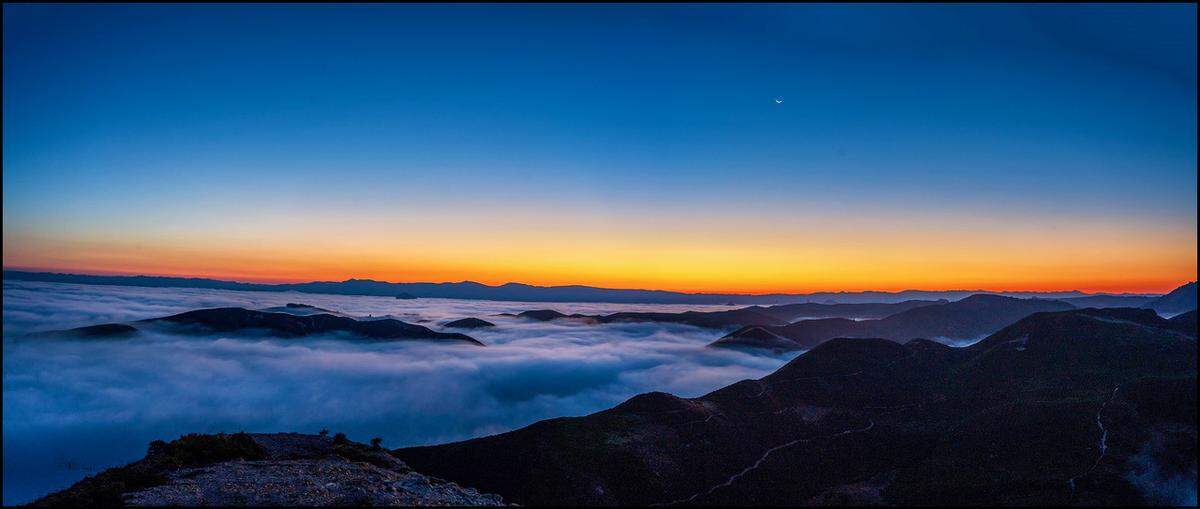 San Luis Obispo photographer Mark Nakamura shot this photo of sunrise from the top of Valencia Peak in Montana de Oro State Park near Los Osos on Friday, Aug. 6, 2021.