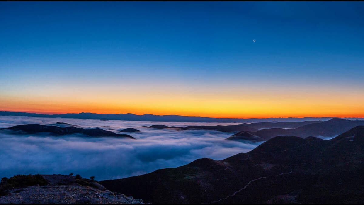 San Luis Obispo photographer Mark Nakamura shot this photo of sunrise from the top of Valencia Peak in Montana de Oro State Park near Los Osos on Friday, Aug. 6, 2021.