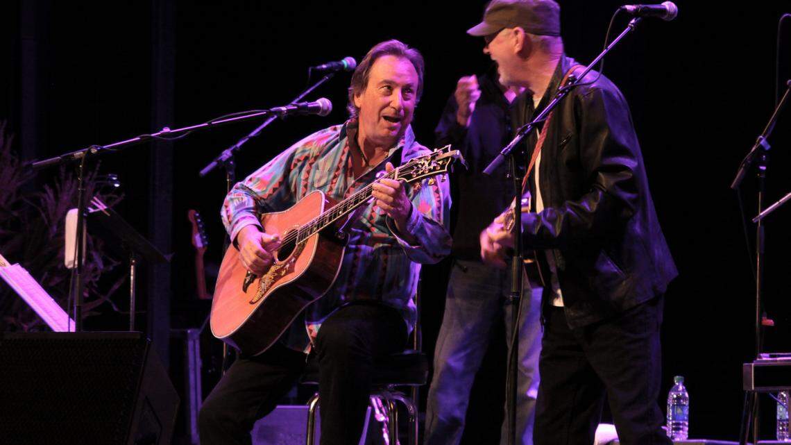 Jim Messina and Rusty Young, seen here in concert, perform Saturday at the Clark Center for the Performing Arts in Arroyo Grande.