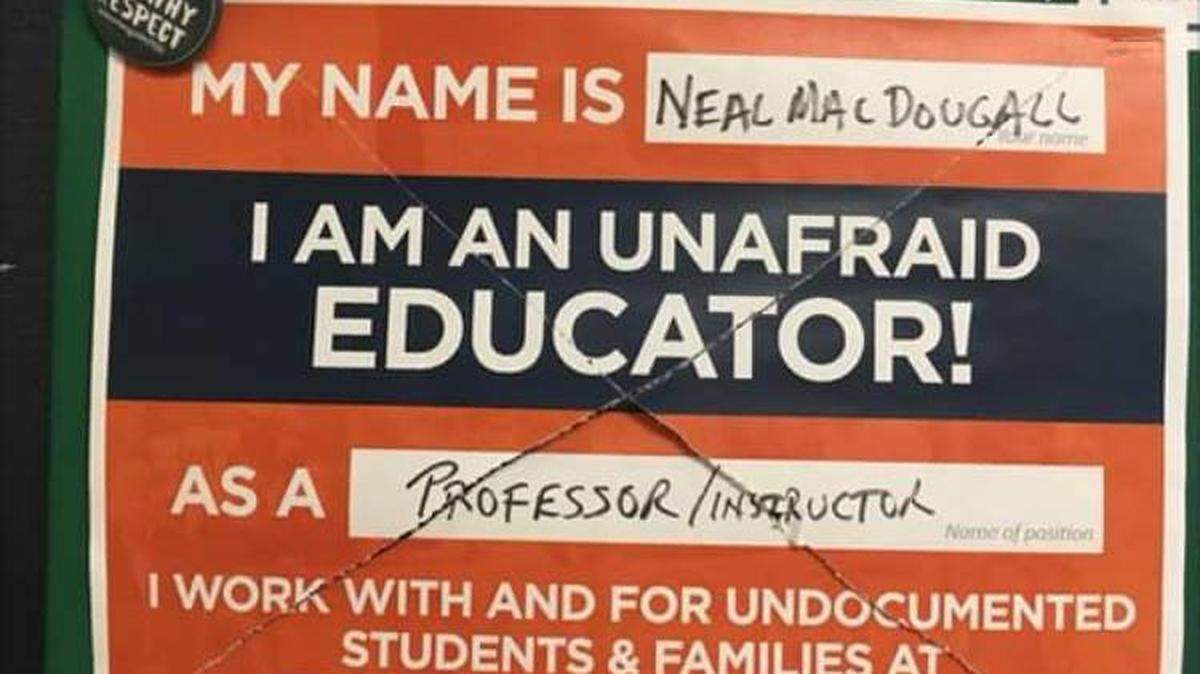 This is one of several photos posted on Facebook depicting recent racist acts of vandalism at Cal Poly.