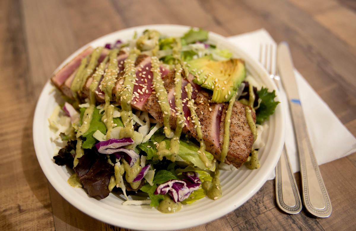 The ahi tuna salad at the new Blast & Brew location in Atascadero, which opened on April 5, 2024.