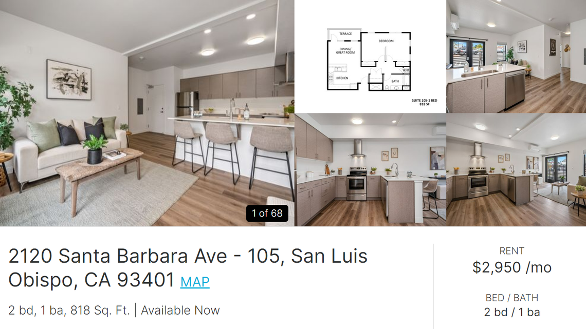 This almost-$3,000-a-month apartment for rent in SLO is causing a stir online. Here’s why