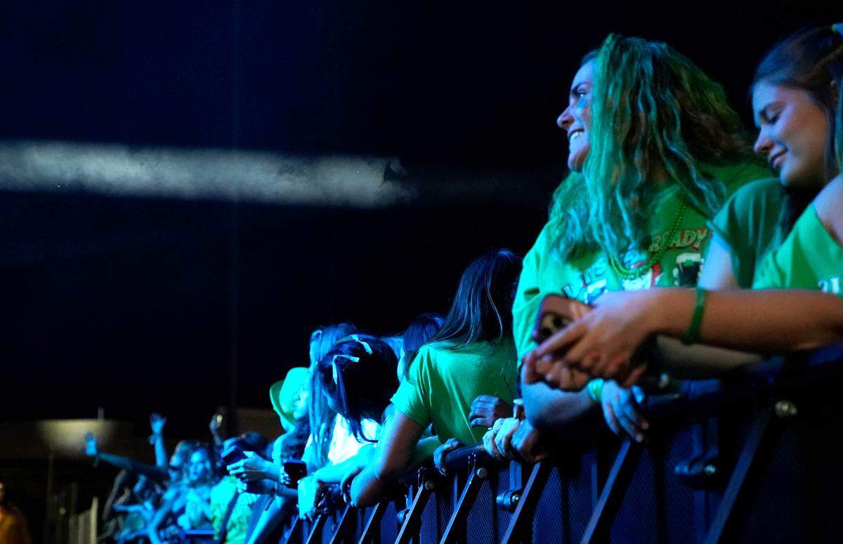 Thousands of students flocked to the second annual Morning on the Green music festival in the early morning hours of March 14, 2026. The music festival is an attempt to curb St. Fratty’s Day street partying in the neighborhoods near Cal Poly.