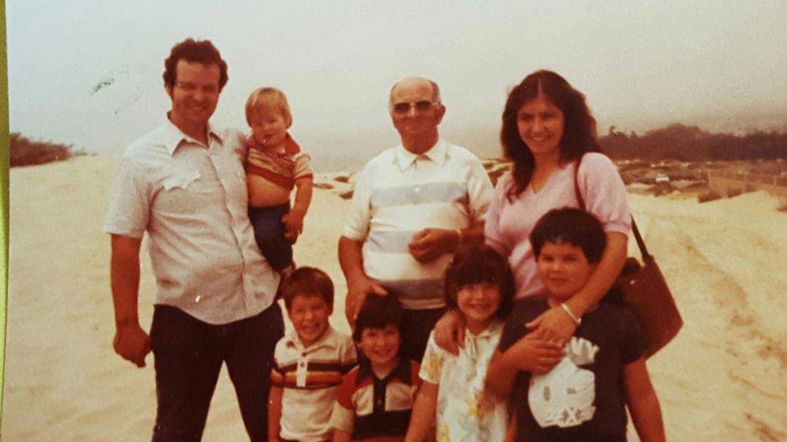 Mike Gomes has been going to the dunes with his family since he was crawling. Here, he's the kid on the lower right "with all the hair" shown with his dad, grandpa and mom in 1982.