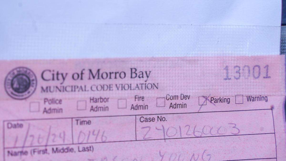 Unhoused residents can be cited for parking overnight on city streets or in private lots in Morro Bay.