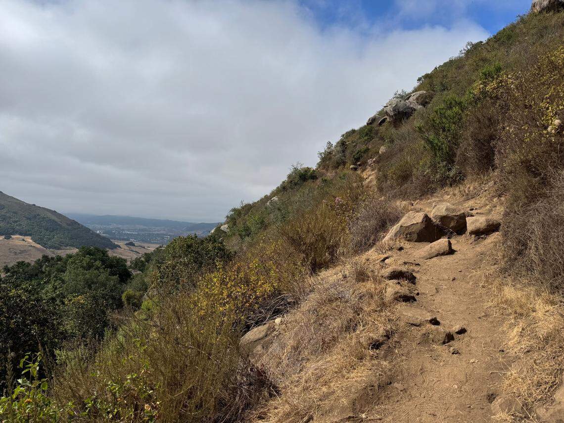 Park of Bishop Peak’s trail in San Luis Obispo on July 20, 2025.