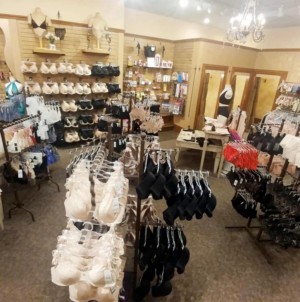 Fanny Wrappers in San Luis Obispo has a wide lingerie selection and specializes in personalized fittings. An Instagram photo from former owner Terry Treves shows the store’s offerings.