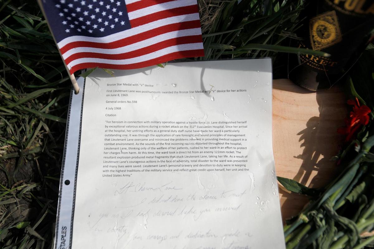This letter was displayed as part of traveling Vietnam War memorial The Wall That Heals, which visited San Luis Obispo in March 2023.
