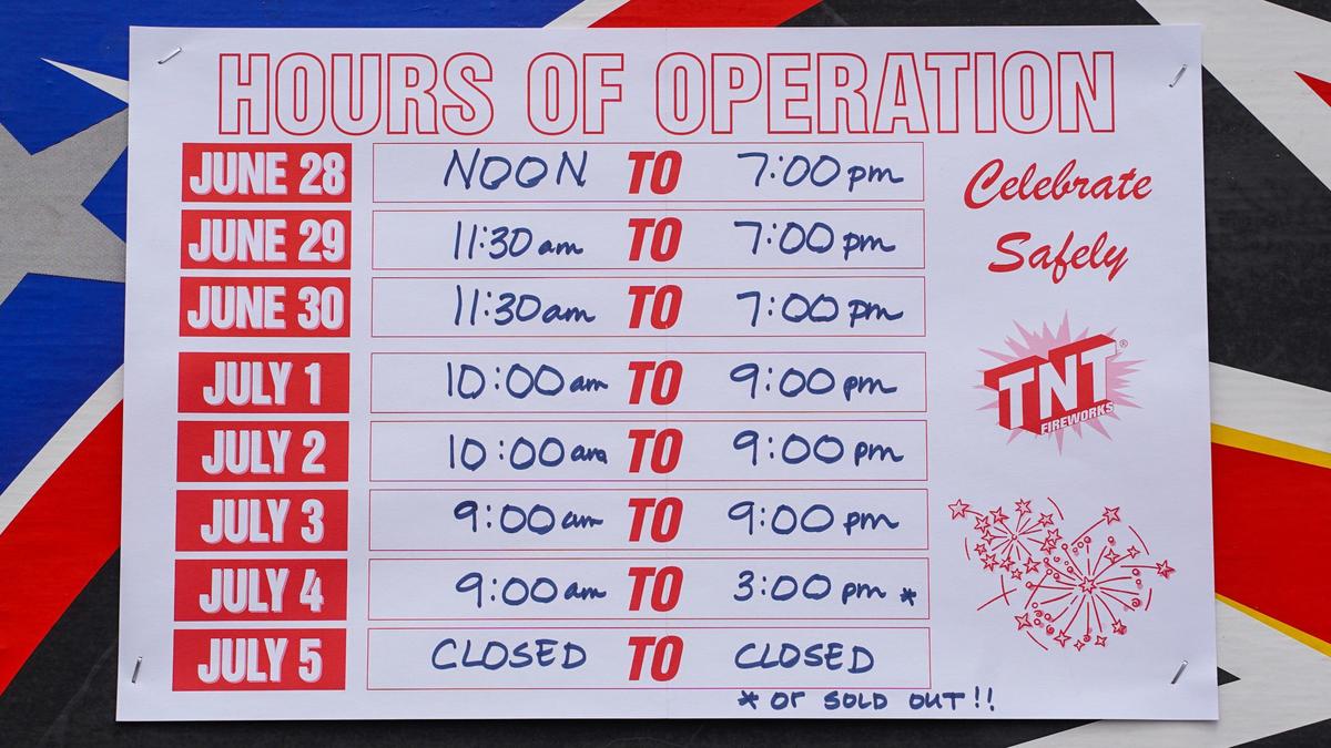 Fireworks stands opened across San Luis Obispo County at noon Friday, June 28, 2024.