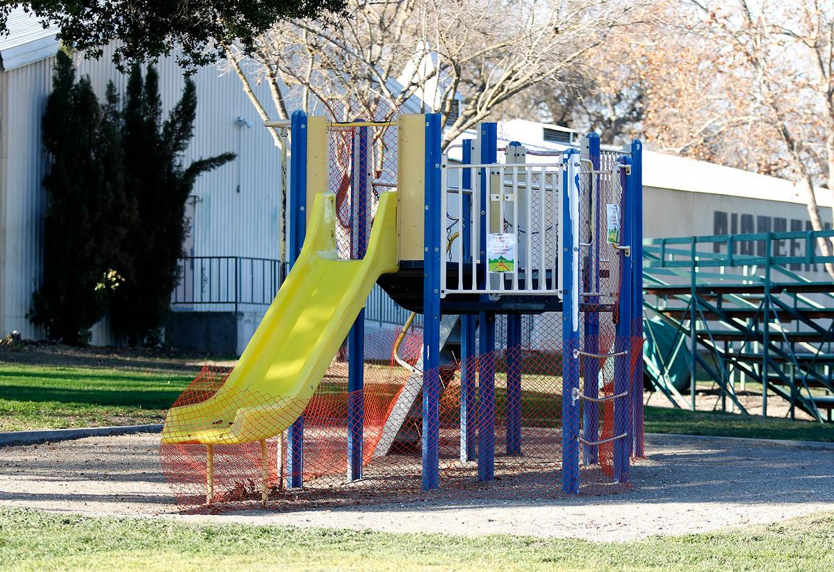 The Pioneer Park play structure in Paso Robles has been closed after vandalism damaged steps, creating a safety hazard, according to a recent playground inspection.