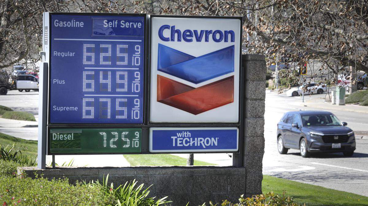 The war with Iran has correlated with prices at the pump rising as seen at this Chevron on Niblick Way in Paso Robles on March 5, 2026.