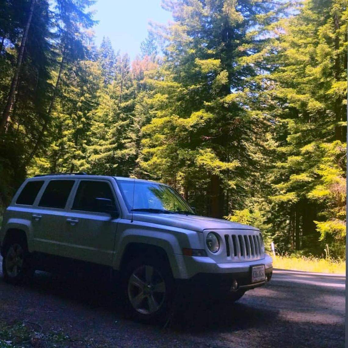 Angela Hernandez posted this photo of her Jeep Patriot from before her crash in Big Sur.
