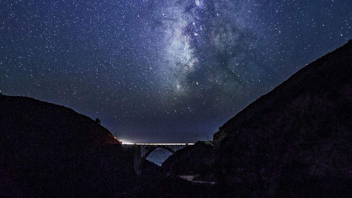 It took five years for Monterey-based naturalist, wildlife photographer and writer Bob Western to capture this shot of the Milky Way Galaxy  over the Bixby Creek Bridge in Big Sur.