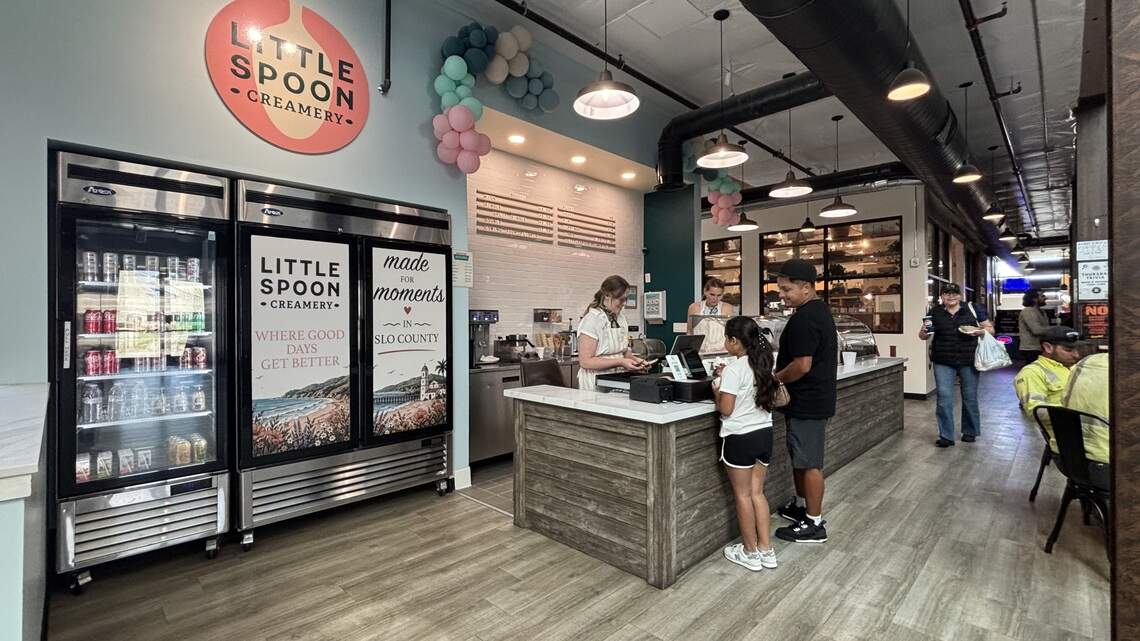 New ice cream shop opens in SLO Public Market. Take a look inside
